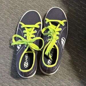 Heelys Black Sneakers with Neon Green Accents